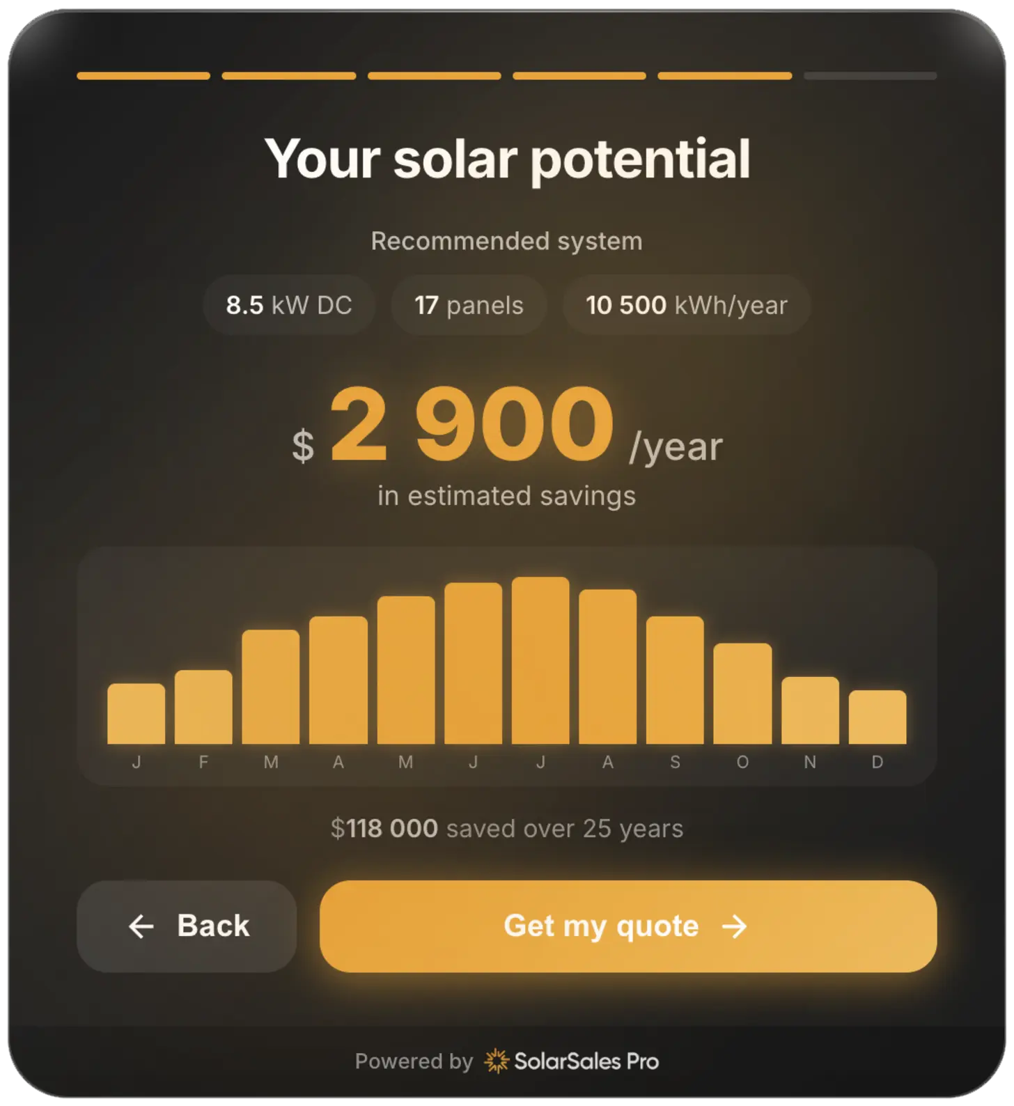 Smart solar form